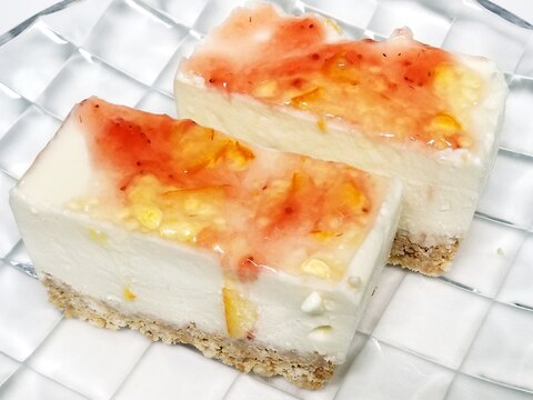 【パーティー】苺とママレードのWレアチーズケーキ